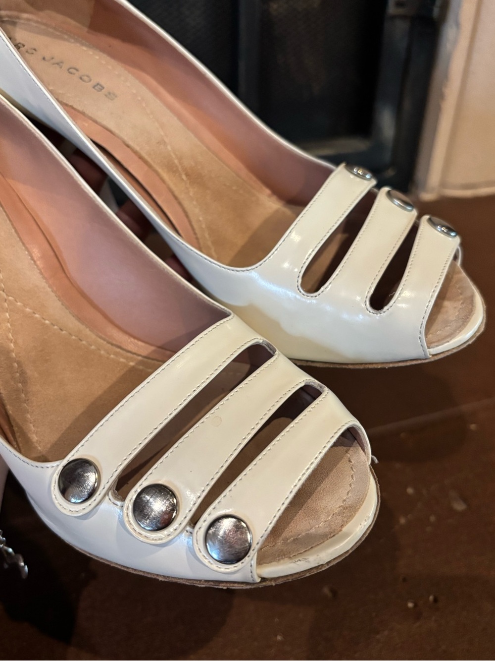 Marc Jacob’s White Peep-toe Heels - Picture 7 of 8